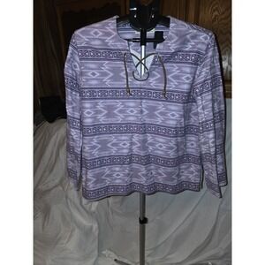 Cabellas Size L. Lavender & Purple Long‎ Sleeves With Split Cuffs....